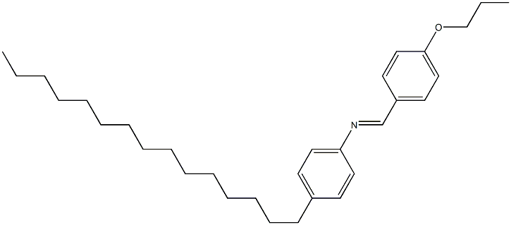 N-(4-Propoxybenzylidene)-4-pentadecylaniline 结构式