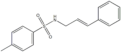 N-(3-Phenyl-2-propenyl)-4-methylbenzenesulfonamide 结构式