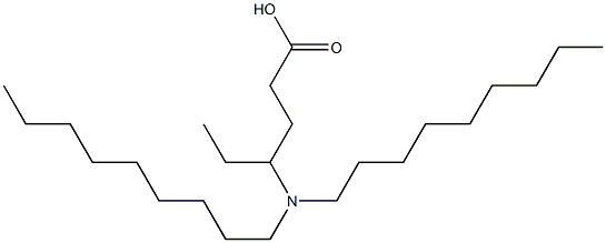 4-(Dinonylamino)hexanoic acid 结构式