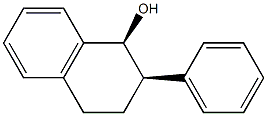 cis-2-Phenyl-1,2,3,4-tetrahydro-1-naphthol 结构式