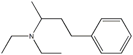 N,N-Diethyl-4-phenyl-2-butanamine 结构式