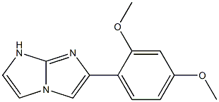 2-(2,4-Dimethoxyphenyl)-7H-imidazo[1,2-a]imidazole 结构式