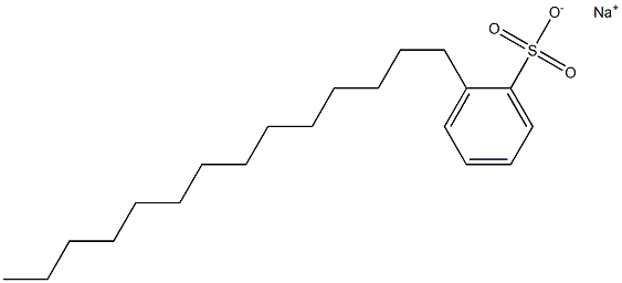 2-Tetradecylbenzenesulfonic acid sodium salt 结构式