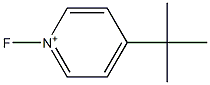 1-Fluoro-4-tert-butylpyridinium 结构式