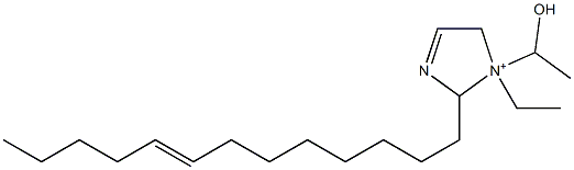 1-Ethyl-1-(1-hydroxyethyl)-2-(8-tridecenyl)-3-imidazoline-1-ium 结构式