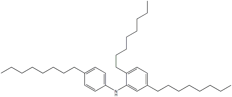 4-Octyl-N-(2,5-dioctylphenyl)aniline 结构式
