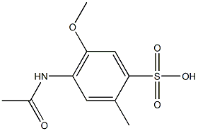 4-(Acetylamino)-5-methoxy-2-methylbenzenesulfonic acid 结构式