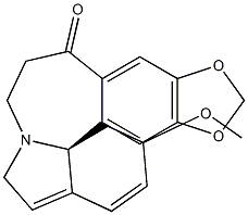 (11bS)-12,13-Dihydro-13-methoxy-2H,4H-[1,3]dioxolo[4,5-h]indolo[7a,1-a][2]benzazepin-6(5H)-one 结构式
