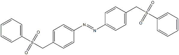 4,4'-Azobis(1-[(phenylsulfonyl)methyl]benzene) 结构式