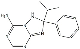 1,2-Dihydro-7-amino-2-phenyl-2-isopropyl[1,2,4]triazolo[1,5-a][1,3,5]triazine 结构式