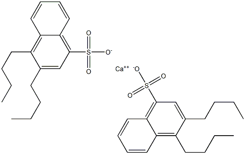 Bis(3,4-dibutyl-1-naphthalenesulfonic acid)calcium salt 结构式