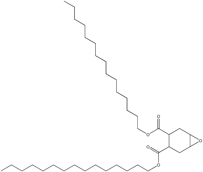 7-Oxabicyclo[4.1.0]heptane-3,4-dicarboxylic acid dipentadecyl ester 结构式