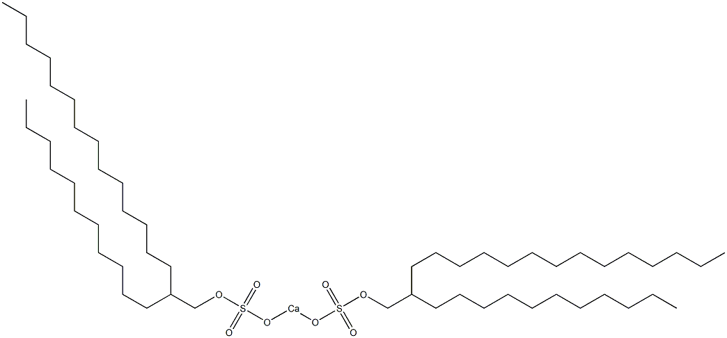 Bis(2-undecylhexadecyloxysulfonyloxy)calcium 结构式