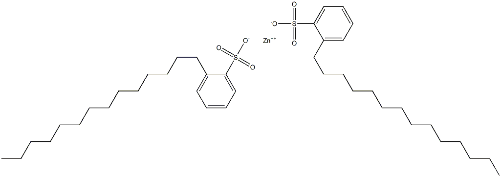 Bis(2-tetradecylbenzenesulfonic acid)zinc salt 结构式