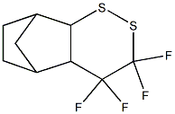3,4,4a,5,6,7,8,8a-Octahydro-3,3,4,4-tetrafluoro-5,8-methano-1,2-benzodithiin 结构式
