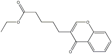 5-(4-Oxo-4H-1-benzopyran-3-yl)valeric acid ethyl ester 结构式