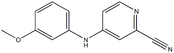 4-(3-Methoxyphenylamino)pyridine-2-carbonitrile 结构式
