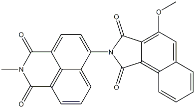 N-[(2,3-Dihydro-2-methyl-1,3-dioxo-1H-benzo[de]isoquinoline)-6-yl]-3-methoxynaphthalimide 结构式