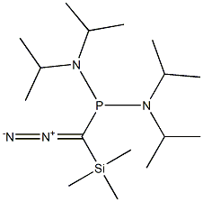 Diazo(trimethylsilyl)[bis(diisopropylamino)phosphino]methane 结构式