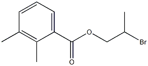 2,3-Dimethylbenzenecarboxylic acid 2-bromopropyl ester 结构式