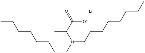 2-(Dioctylamino)propanoic acid lithium salt 结构式