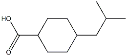 4-Isobutylcyclohexanecarboxylic acid 结构式