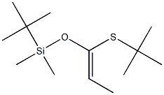 (Z)-1-(tert-Butyldimethylsilyloxy)-1-(tert-butylthio)-1-propene 结构式
