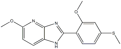 5-Methoxy-2-(2-methoxy-4-methylthiophenyl)-1H-imidazo[4,5-b]pyridine 结构式