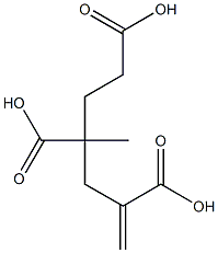 1-Hexene-2,4,6-tricarboxylic acid 4-methyl ester 结构式