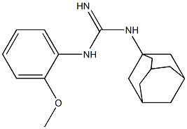 1-(1-Adamantyl)-3-(2-methoxyphenyl)guanidine 结构式