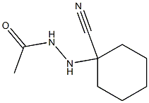 Acetic acid N'-(1-cyanocyclohexyl) hydrazide 结构式