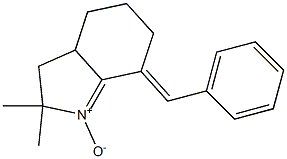 2,2-Dimethyl-3,3a,4,5,6,7-hexahydro-7-benzylidene-2H-indole 1-oxide 结构式