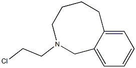 1,2,3,4,5,6-Hexahydro-2-(2-chloroethyl)-2-benzazocine 结构式