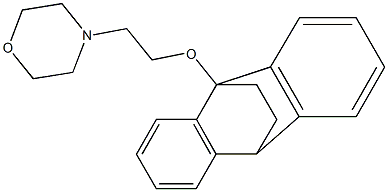 4-[2-(9,10-Ethanoanthracen-9(10H)-yloxy)ethyl]morpholine 结构式