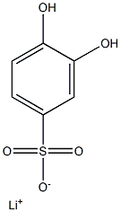 3,4-Dihydroxybenzenesulfonic acid lithium salt 结构式