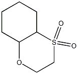 Octahydro-1,4-benzoxathiin 4,4-dioxide 结构式