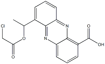 6-[1-[(Chloroacetyl)oxy]ethyl]-1-phenazinecarboxylic acid 结构式