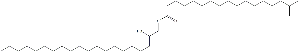 2-Hydroxyicosyl 16-methylheptadecanoate 结构式