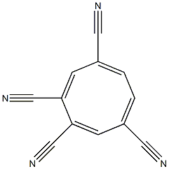 Cyclooctatetraene-1,3,6,8-tetracarbonitrile 结构式