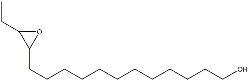 13,14-Epoxyhexadecan-1-ol 结构式