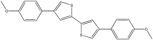 4,4'-Bis(4-methoxyphenyl)-2,2'-bithiophene 结构式