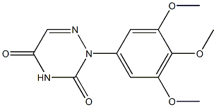 2-[3,4,5-Trimethoxyphenyl]-1,2,4-triazine-3,5(2H,4H)-dione 结构式