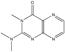 2-(Dimethylamino)-3-methyl-4(3H)-pteridinone 结构式
