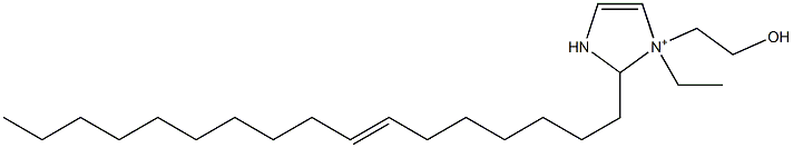 1-Ethyl-2-(7-heptadecenyl)-1-(2-hydroxyethyl)-4-imidazoline-1-ium 结构式