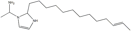 1-(1-Aminoethyl)-2-(11-tridecenyl)-4-imidazoline 结构式