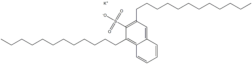 1,3-Didodecyl-2-naphthalenesulfonic acid potassium salt 结构式