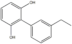 2-(3-Ethylphenyl)-1,3-benzenediol 结构式