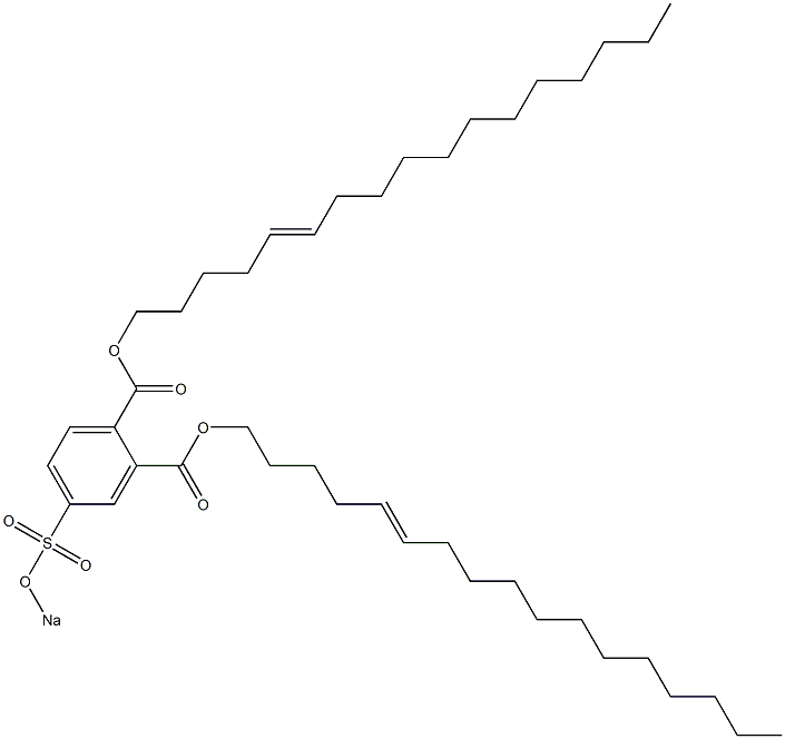 4-(Sodiosulfo)phthalic acid di(5-heptadecenyl) ester 结构式