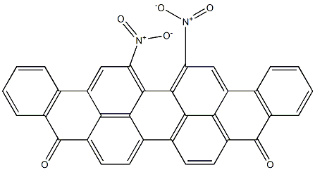 16,17-Dinitro-5,10-dinaphtho[1,2,3-cd:3',2',1'-lm]perylenedione 结构式