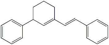 3-Phenyl-1-[(E)-2-phenylethenyl]-1-cyclohexene 结构式